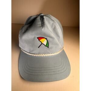 VINTAGE G/FORE Arnold Palmer Umbrella Rope Baby Blue Snapback Golf Retro Hat Cap
